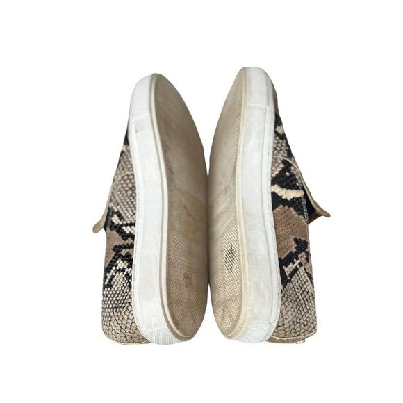 Aquatalia Women's Orilla Size 9 Sneakers Snake Embossed Leather Slip On - Picture 8 of 14